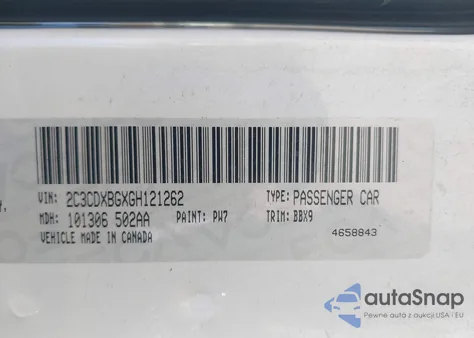 2016 Dodge Charger Se from USA, damaged, VIN 2C3CDXBGXGH121262